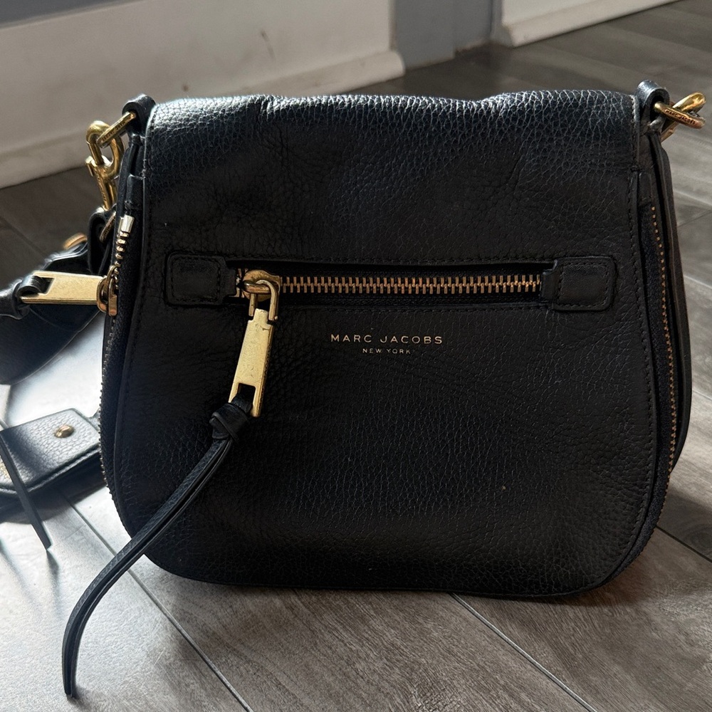 Marc Jacobs Black Leather Crossbody Bag
